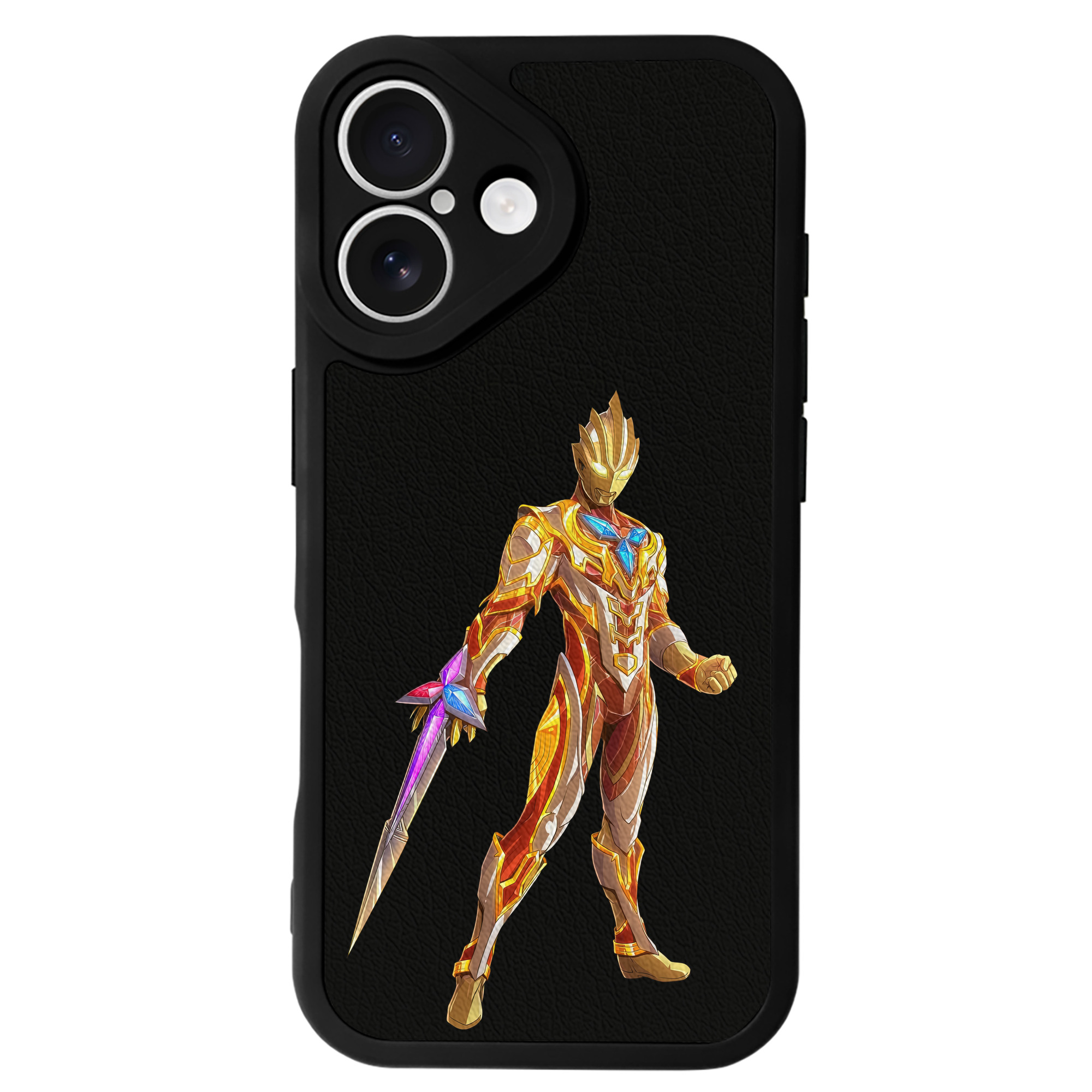 （画像用） ウルトラマン Ultraman 【iPhone 16シリーズ対応】シリコンスマホケース（レザー調） 材質：シリコン
